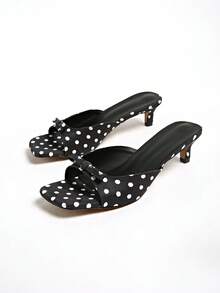 2026 Spring/Summer New Women's Mule Style High Heel Sandals - Black - View 5