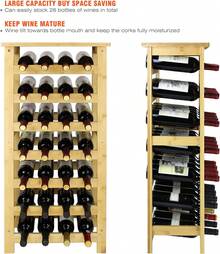 Estante para vino y estante para copa de vino - Natural - Ver 4