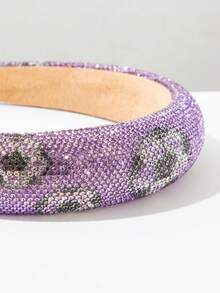 1pc Fashionable Gorgeous Colorful Chocolate Crumble Hair Hoop Hair Accessory - FG666-purple - View 3