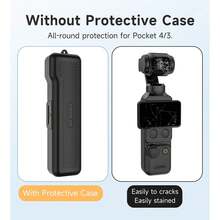 Flip-Cover Hard Shell Protective Case For Osmo Pocket3/4, Gimbal Lens Protective Cover Pocket3/4 Accessories, Quick Open And Close | Compact Design And Portable | Full Protection | Scratch Resistant | Can Store Filters, Screen And Lens Protection - View 5