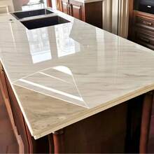 Película autoadhesiva transparente, película de protección de pared impermeable y resistente al aceite para cocina y baño, pegatina DIY fácil de instalar, resistente a salpicaduras y al calor, pegatina de pared para baño - Adhesivo transparente a prueba de aceite - Ver 1