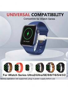 Charging Cable For Apple Watch - USB Connector, Lightweight & Portable, Compatible With IWatch Series S10, Ultra 2, And SE - Ideal Easter & Holiday Gift, Smart Watch Charger, Tech Accessory-Works Only With Power Supply Plugged In - Multicolor - View 8