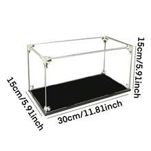 New Enhanced Acrylic Collection Box Protective Display Case - Snap-Lock Fixed, Figure Collection Display Box, Transparent Storage Box, Model Toy Storage Display Box, Collectibles/Sneakers/Architectural Model Transparent Display Case, High Transparency Box, Black Base, Acrylic Material, Durable And Stain-Resistant, Suitable For Displaying Collectibles, Model Statues - Snap Fastener - View 10