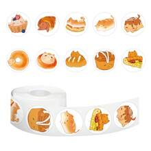 500pcs Bread Cat Sticker Roll, 10 Styles, Aesthetic Stickers, High Quality Stickers Scrapbook, Journaling, Laptop, Bumper, Skateboard, Water Bottles, Suitcase, Decorative Paper, Refrigerator, Car, Plan Book, Rewards Stickers - Bread Cat - View 10