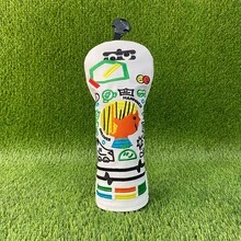 Cartoon Graffiti Golf Club Headcover, Personalized Versatile Niche Hand-Drawn Creative Design Golf Accessory - White - View 7