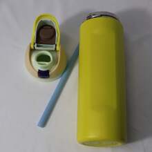 Owala 24 Oz FreeSip Lime Green Insulated Stainless Steel Bottle, Straw Lid For Leak-Proof - Yellow - View 3