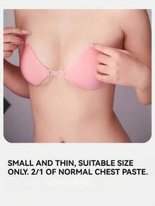 3 Warna Bantalan Bra Renang Berbentuk Hati, Nude Hitam Pink, Penutup Penuh, Anti-Terlihat, Dapat Dicuci, Perekat, untuk Bikini dan Olahraga Air - MultiWarna - View 4