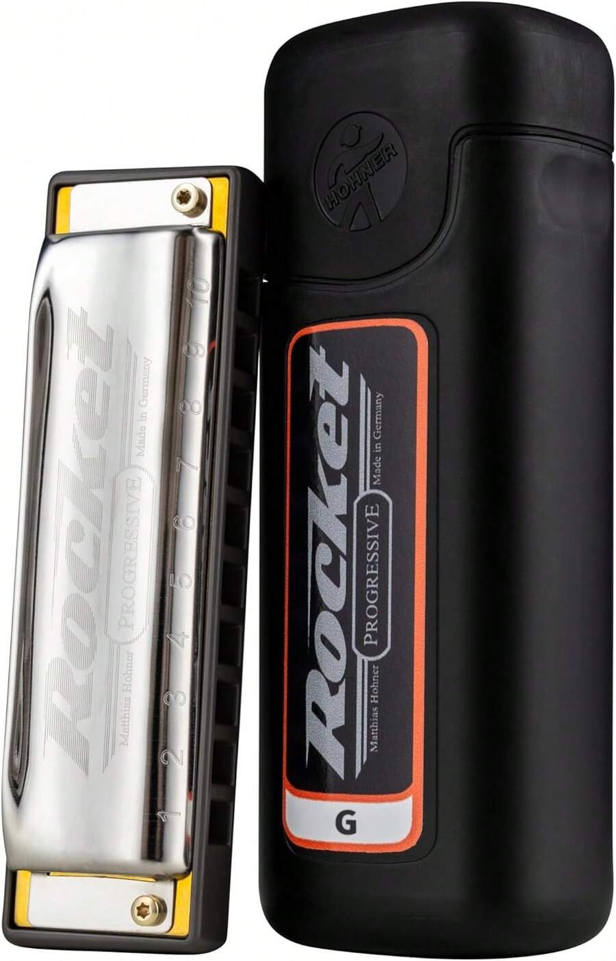 Hohner ROCKT-G Rocket Harmonica, Key Of G - White - View 1