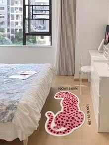 1件創意粉色豹紋客廳沙發地毯，不對稱造型臥室裝飾床邊地毯，個性化陽台窗台毛絨地毯，玄關門墊，裝飾地毯，臥室裝飾，小地毯，地毯，家居裝飾，客廳地毯，客廳小地毯，臥室地毯，客廳家居裝飾，戶外地毯，可水洗地毯，適合派對裝飾，提升家居風格 - 多色 - 查看 15