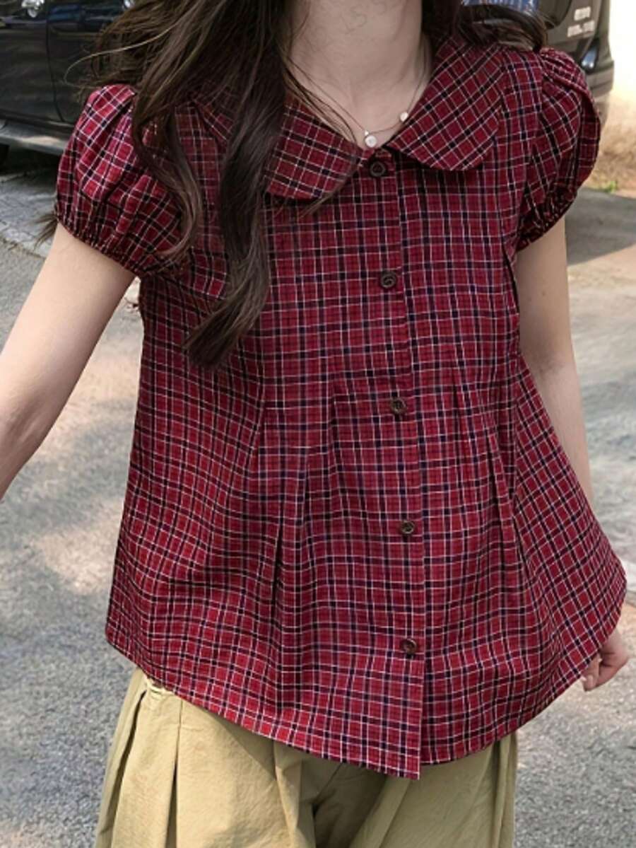 Women Blouses & Shirts - Red - View 1