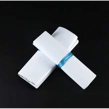 50piezas Bolsas de mensajería de color blanco, diseño gráfico simple bolsas de embalaje multiusos, adecuadas para escuela, oficina, regalos, embalaje de mensajería empresarial - Blanco - Ver 2