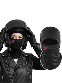 1/2/3pcs Pink Butterfly Print Balaclava Breathable Mesh Full Face Ski Mask Women's Y2K Street Style Headwear Suitable For Motorcycle Riding, Cycling And Daily Fashion - Multicolor - View 1