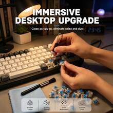 Keyboard Switches 50pcs/90pcs/100pcs 3-Pin Tactile Mechanical Keyboard Switches With Switch Puller And Cleaning Brush DIY Customizable Hot-Swappable Keyboard Replacement Switches - View 6