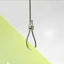 6pcs Adjustable Steel Wire Rope Clamp Set With Wrench, Wire Rope Lock Buckle Clip, Double Hole Cable Hanging Clamp, Fixing Device, Suspension Fixing Hardware Accessories For Outdoor - Multicolor - View 3