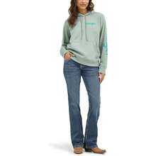 Wrangler Women's Retro Logo Hoodie Variant 2 - Blue Surf - View 5