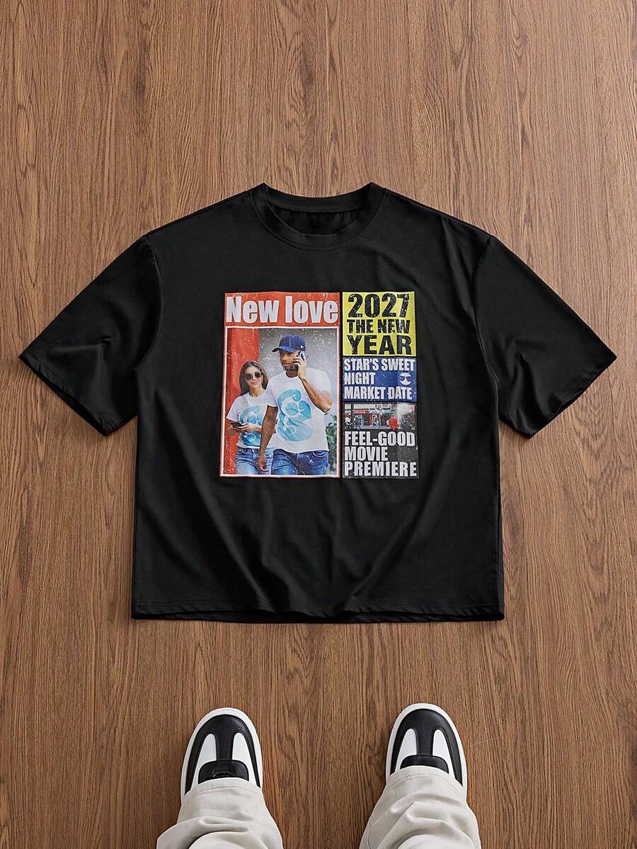 Camisetas de hombre - Negro - Ver 1