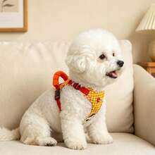 Satu Harness Anjing Anti Tarik, Harness Anjing Oxford Ukuran Sedang yang Dapat Diatur, Harness Rompi Hewan Peliharaan Reflektif Anti Cekik dengan Pegangan Lembut yang Mudah Dikendalikan untuk Anjing Kecil dan Sedang - MultiWarna - View 8