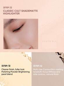 JUDYDOLL 9g 2-In-1 Highlighter & Contour Palette, Matte & Shimmer Blush Palette, Suitable For Beginners, Self-Use And Gifting, Can Be Used For Party, Date, Wedding And Other Occasions - #04 - View 9