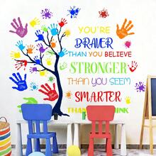 1/2 Sheets Back To School Classroom Wall Decals Kids Room Decor Self Adhesive Inspirational Quote Sticker Wall Art For Kindergarten Home School Decor​ - Multicolor - View 7