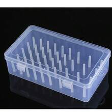 1 pieza Caja de almacenamiento de 42 carretes de hilo de coser, soporte de carrete de plástico transparente, caja de almacenamiento de bordado, caja de herramientas de bordado y costura, estuche de agujas de gran capacidad portátil, caja de costura manual, adecuada para accesorios de costura, bordado y acolchado DIY. - Multicolor - Ver 13
