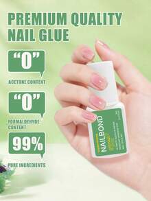 GELPOLISH 1pc/2pcs/3pcs/6pcs Super Strong Brush-On Nail Glue, Suitable For Acrylic Nails, Nail Tips And Press-On Nails (8ml), Repairs Broken Nails, Acrylic Nail Glue, Nail Adhesive, No UV Light Required - 8ml - View 5