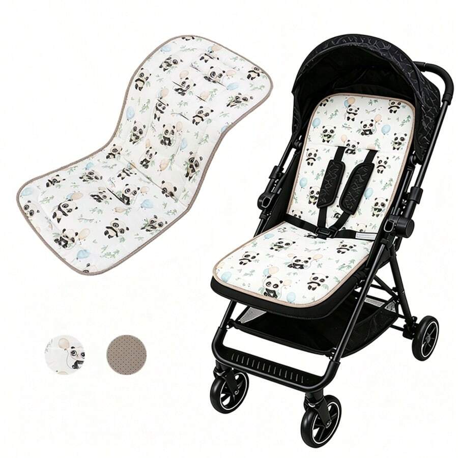 miracle baby 嬰兒推車座墊墊子,兒童墊,四季款,推車配件,高視野推車嬰兒睡眠墊 - 貓熊氣球 - 查看 1