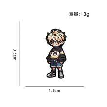 1pc Anime Series New Metal Brooch Asymmetric Shape Alien Stage 2D Character Peripheral Badge - Multicolor - View 15