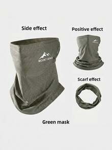 Mountain Peak Letter Print Sunscreen Face Mask, Men's Outdoor Breathable Full Face Cover, Cycling Neck Gaiter Sun Protection Scarf,Beach,Holiday - Sun Protection Mask - View 11