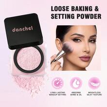 danche Oil Control Loose Setting Baking Powder With Powder Puff, Micronized Soft‑Focus Matte Finishing Powder, Blur Pores & Fine Lines, Paraben‑Free With Tocopheryl Acetate & Rice Starch, For All Skin Tones Daily Makeup - Multicolor - View 4