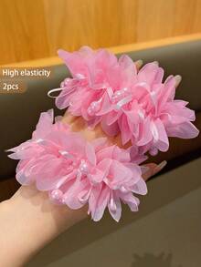 2 Cute Floral Headbands, Suitable For Daily Wear And Performances - Multicolor - View 11