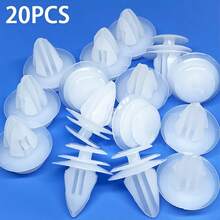 20PCS Universal Door Panel Clips, White Original Design, Strong Resilience And Wear-Resistant, Used For Car Door Interior Panel Installation, Common Auto Repair Parts - 20 PCS White Repair Clips - View 9
