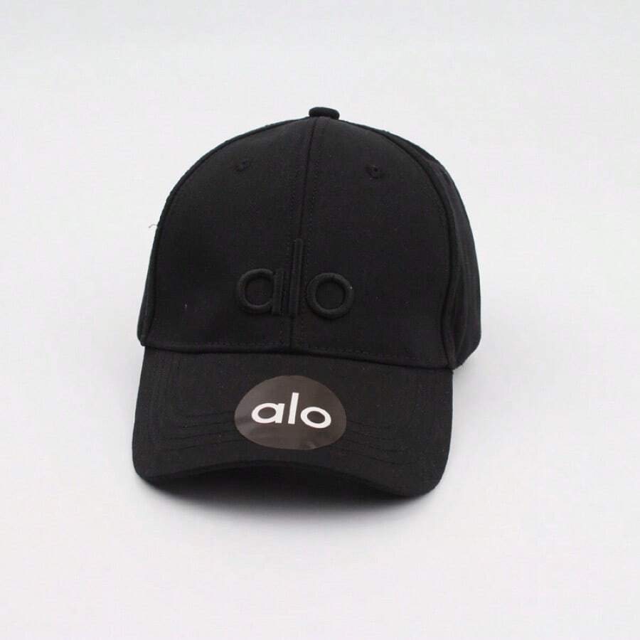 ALO 2026 New Letter Baseball Cap, Adjustable Dad Hat, Breathable Sun Protection, Outdoor Sports, Multi-Color Fashion Hat Breathable Baseball Cap, Sun - Black - View 1