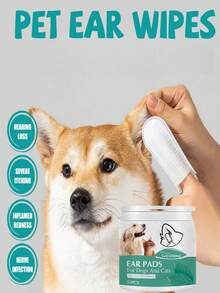 Finger Wipes For Dogs, Cats And Pets, For Cleaning Ears And Removing Dirt - Uscented - View 3
