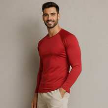 Kit 2 Camisas Térmica Segunda Pele Masculina UV50+ – Proteção Solar, Treino e Praia - Vermelho/Vermelho - Visão 7