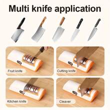 1pc Rechargeable Electric Sharpening Stone, Equipped With A Large Capacity Battery 1200mAH Electric Sharpener, With 2 Adjustable Levels Of Strength, Making It A Great Kitchen Assistant And A Great Gift - Multicolor - View 5