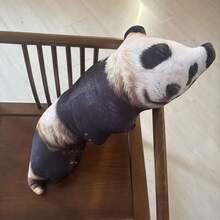 1個可愛逼真動物絨毛枕頭娃娃 醜萌熊貓小牛娃娃枕頭 沙發靠墊枕頭 抽象趣味熊貓小牛娃娃 桌面裝飾品 家居裝飾 拍照道具 送給朋友閨蜜的禮物 節日禮物 生日禮物 聖誕禮物 萬聖節禮物 - 彩色 - 查看 13