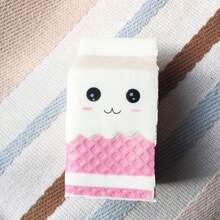 Cartoon Slow Rebound Milk Box Squishy, Cute Yogurt Box Shape, Creative Vent Toy For Stress Relief And Relaxation - White - View 2