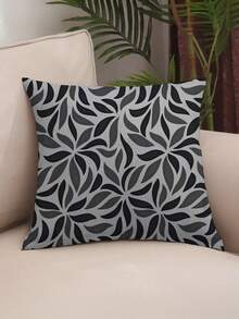 4 Cushion Covers, Various Combinations, 45x45 Cm - AL - 黑灰色阿拉伯式花紋 - 查看 2