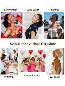 1 Large Wave Wig, Short Ponytail With Large Wave Clip, Fluffy Natural Synthetic Ponytail, Elegant Hair Accessory Suitable For Women's Daily Wear - Multicolor - View 7