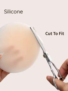 Plus Size Reusable Self-Adhesive Silicone Nipple Covers,Ultra-Thin & Invisible Self-Adhesive Nipple Pasties, Lingerie Accessories Almond Wedding Bra - Multicolor - View 6
