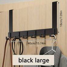 Door Hanging Hook Rack - Heavy Duty Metal Coat Rack, Wall Mounted, Suitable For Hats, Bathrobes, Towels And Bags; Space-Saving Storage Rack; Bathroom Accessories; Home Decor - Multicolor - View 10