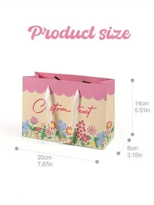 Customized Gift Bags, Personalized Name Gift Bags, Birthday Gift Bags, Wedding Gift Bags, Bridesmaid Gift Bags, Personalized Gifts, Wedding Party Favors, Gift Box Alternatives, Suitable For Parties, Gifts, Daily Use, Shopping, Travel - Multicolor - View 6