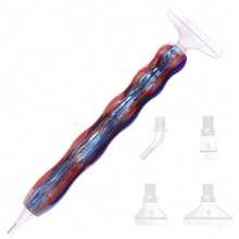 Bolígrafo de pintura de diamantes de resina 5D DIY con puntas de rosca, bolígrafo de arte de diamantes con puntas multifuncionales de plástico, herramientas de pintura de diamantes para arte de diamantes DIY - Ver 15