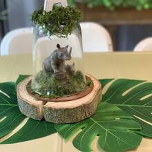 24 Stücke künstliche tropische Palmblätter, hawaiianische tropische Blatt-Tischsets, verschiedene Größen, geeignet als Tischdekoration für den Esstisch, Dschungel-Strand-hawaiianische Tropenparty-Dekoration, Sommerdekoration, Aloha-Party-Zubehör, Sommer-Strandparty-Dekoration, hawaiianische Camping-Tischdekoration, Flamingo-Party-Zubehör, wilde Geburtstags-Party-Zubehör, tropische Dschungel-Dekorationszubehör, Sommer-Heimdekoration, Küchendekoration, Tischdekoration - mehrfarbig - Übersicht 8