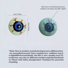 10pcs/ Glowing Halloween Decorative Eyeballs, Suitable As Halloween Party Favors, Game Prizes, Candy Party Decorations, And School Gifts. Also Suitable For Interior Decoration, Crafts, Car DIY Decorations, Collectibles, And Practical Party Gifts. - Halloween Glow-in-the-dark Eyeballs - View 10