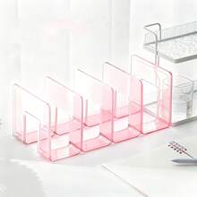1pc 4-Slot Desktop Bookshelf File Organizer Storage Rack For Office Documents School Supplies - Multiple Styles - View 11
