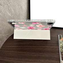 1件 水彩木槿花與貝殼平板保護殼，附筆槽，相容於 iPad 10.9/10.2/Air 5th Gen/Pro11/10th/9.7/Air 2/(7th Gen)/(8th Gen)/Air 4/5/Pro 11/10th Generation 10.9-Inch 2022 智能保護殼/Air 13(M3 2025)/Air 11(M3 2025)/Air 11(M3 2025)/11(A16 2025)/相容於 Galaxy Tab S10+/S9/A9，相容於 5/5PR/6/6PRO/7/7PRO - 彩色 - 查看 3