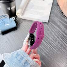 Exquisite And Gorgeous Strap Design, Multifunctional Daily Strap, Featuring Durable And Breathable Hollow Out Star Language Silicone Buckle Design, Suitable For Xiaomi Band 10/9/8 Models. Quick Release Buckle Design, Supports NFC Version Sharing, Beautiful And Elegant Strap, Smart Sports Strap Accessory For Couples - Multicolor - View 3