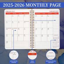 2026-2028 Weekly & Monthly Planner A5, 36-Month Hardcover Academic Planner, Work School Home Universal Planner, Back To School, School Supplies - Thick A5 Planner - View 2