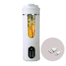 1pc USB Rechargeable Electric Juicer Cup | Portable Multifunctional Blender, Built-In Lithium Battery, Perfect For Juicing On The Go, Battery Capacity: 1300mAh - 0.5L-1L - View 5